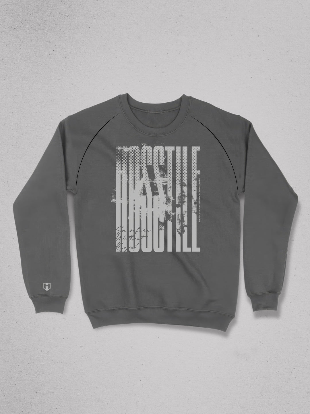 Hosstile crew neck gym sweatshirt#color_grey