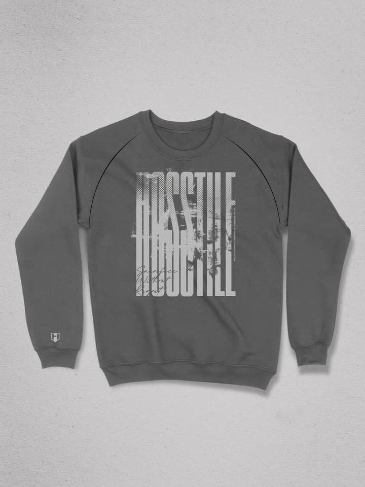 Hosstile crew neck gym sweatshirt#color_grey