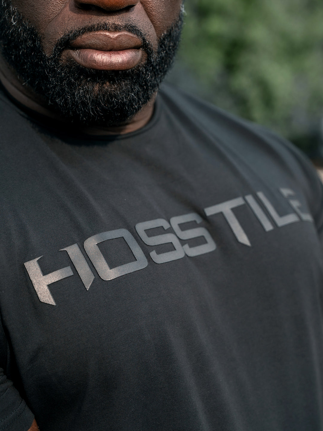 Uplift Men's Workout T-Shirt - Black - Model Bodybuilder Samson Dauda#color_black