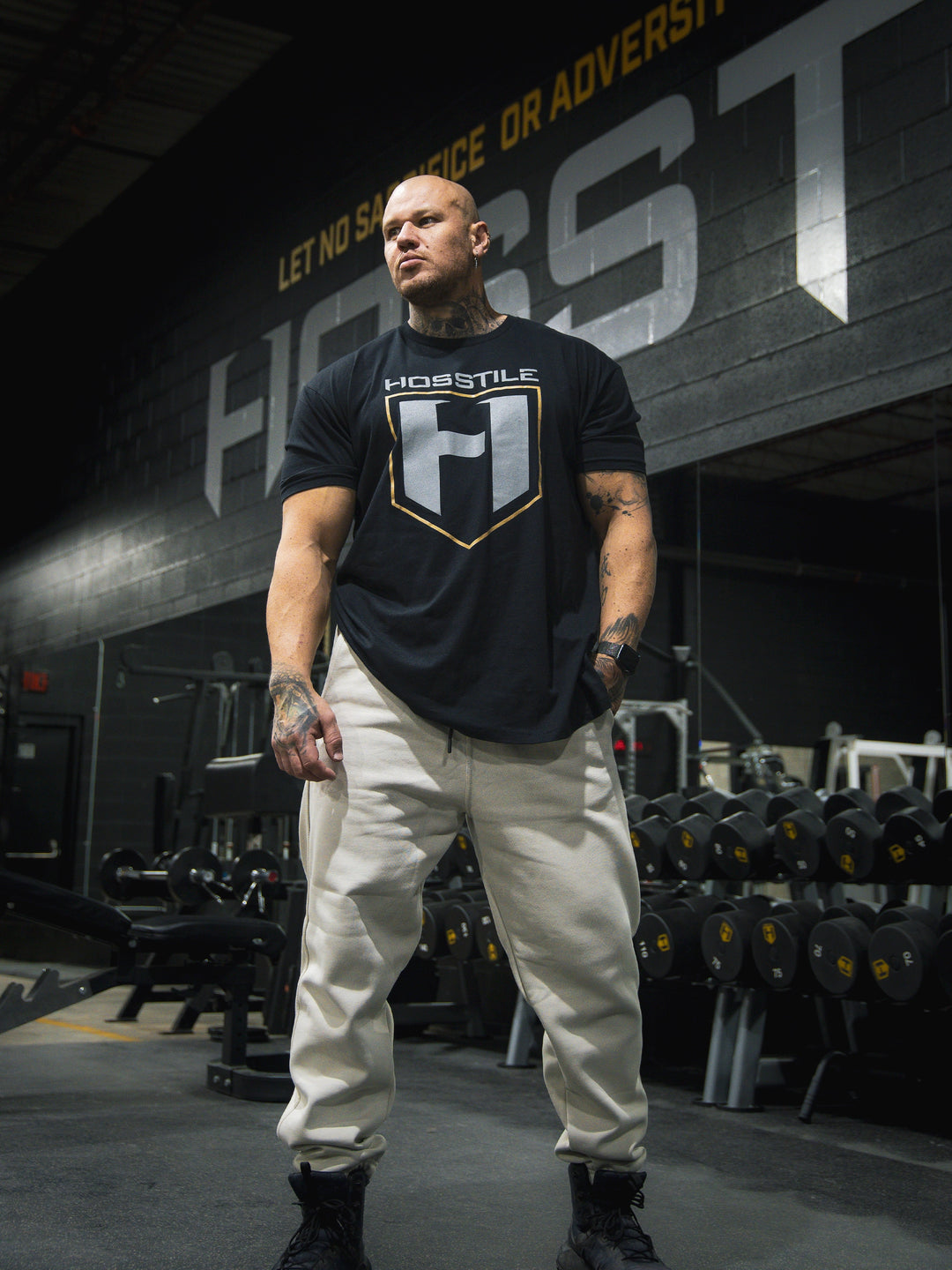 Hosstile  Shield Classic Bodybuilding Workout T-Shirt