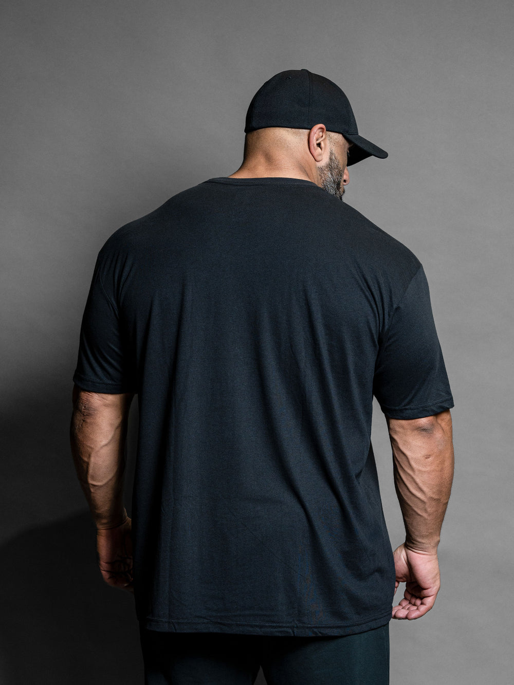 Bodybuilding & Bollocks T-Shirt Black - Model Bodybuilder Fouad Abiad