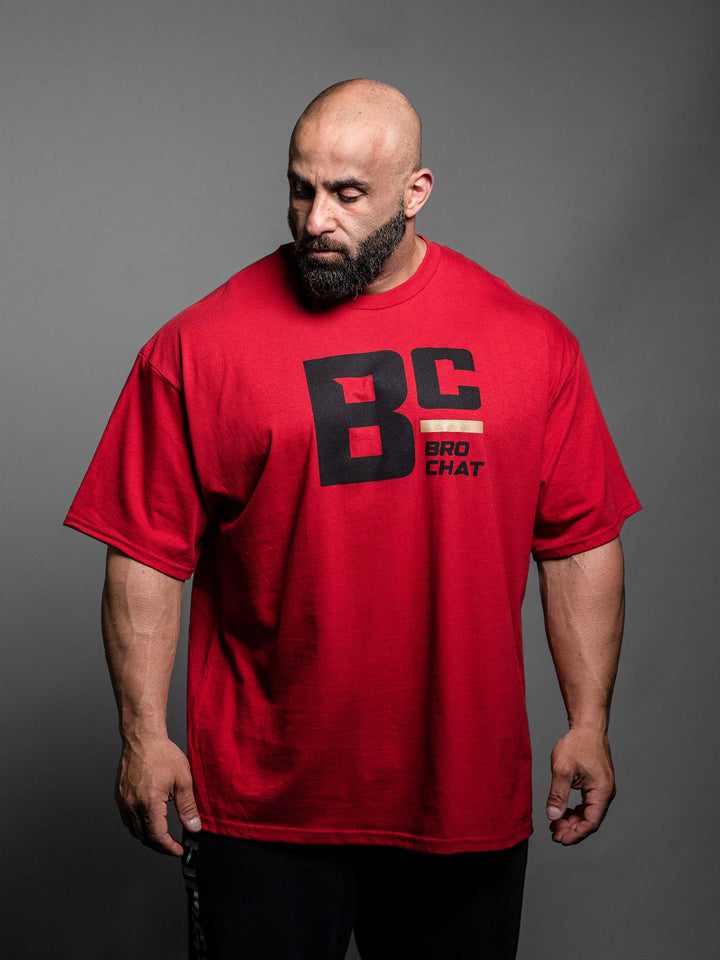 Bodybuilder Fouad Abiad in Bro Chat Oversized T-Shirt#color_red