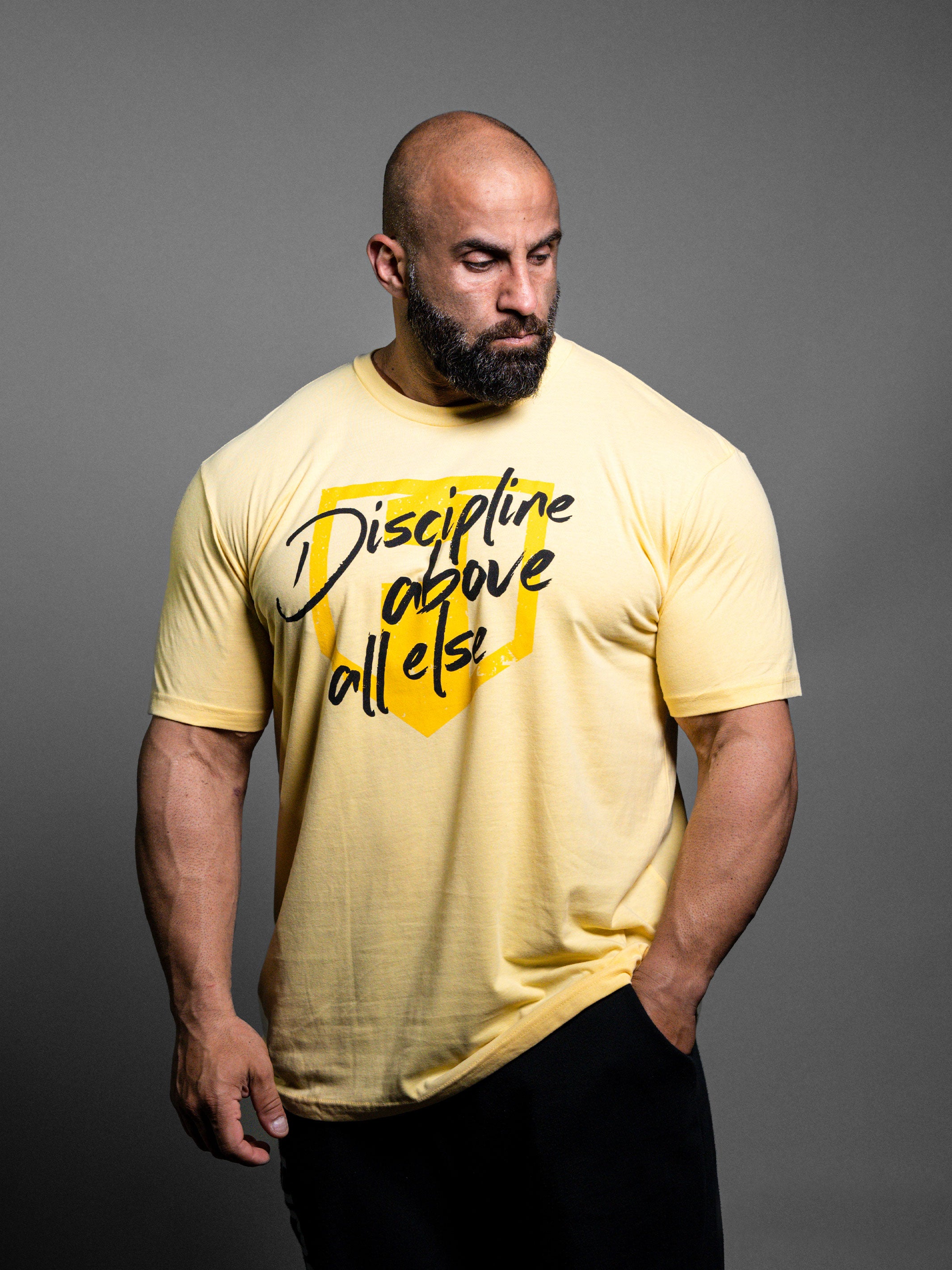 Hosstile | Discipline Shield Bodybuilding Workout T-Shirt