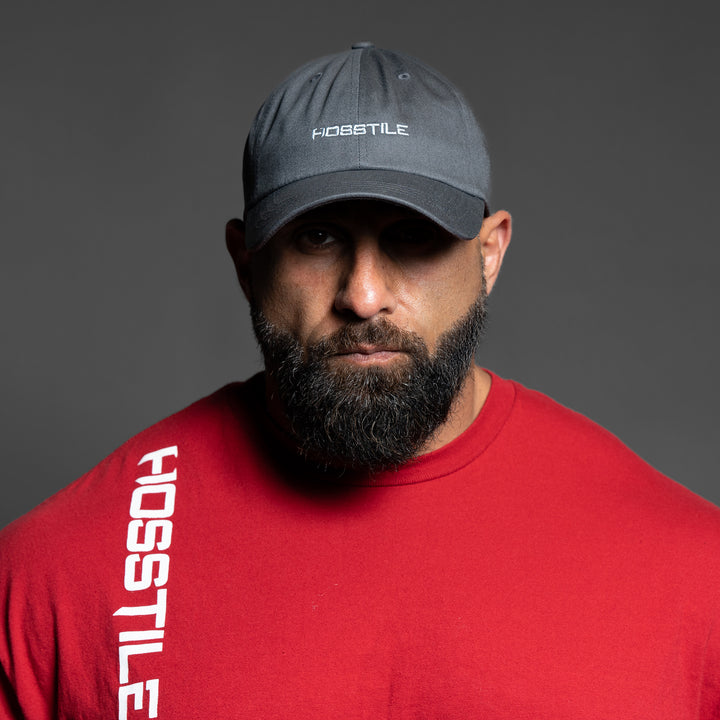 Hosstile Dad Hat Model Bodybuilder Fouad Abiad#color_dark-grey
