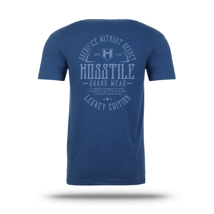 Hosstile Legacy Tee Cool Blue Back#color_cool-blue