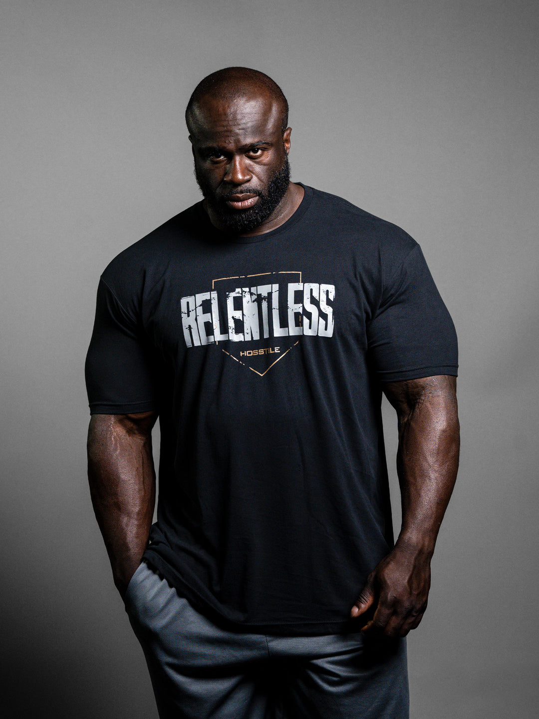 voorbeeld Mail Beleefd Hosstile | Relentless Bodybuilding Workout T-Shirt