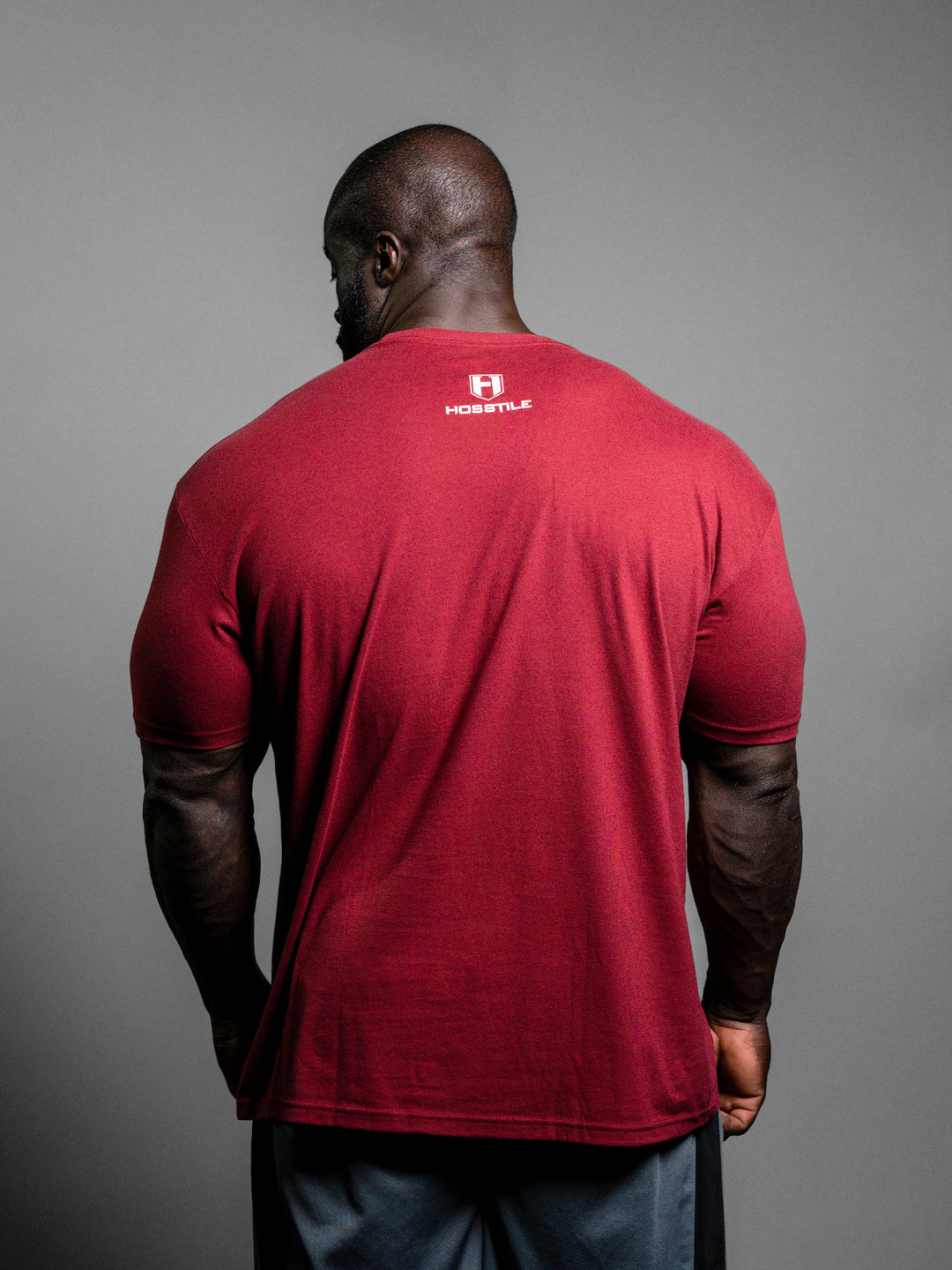 SWR T-Shirt Cardinal - Model Bodybuilder Samson Dauda#color_cardinal