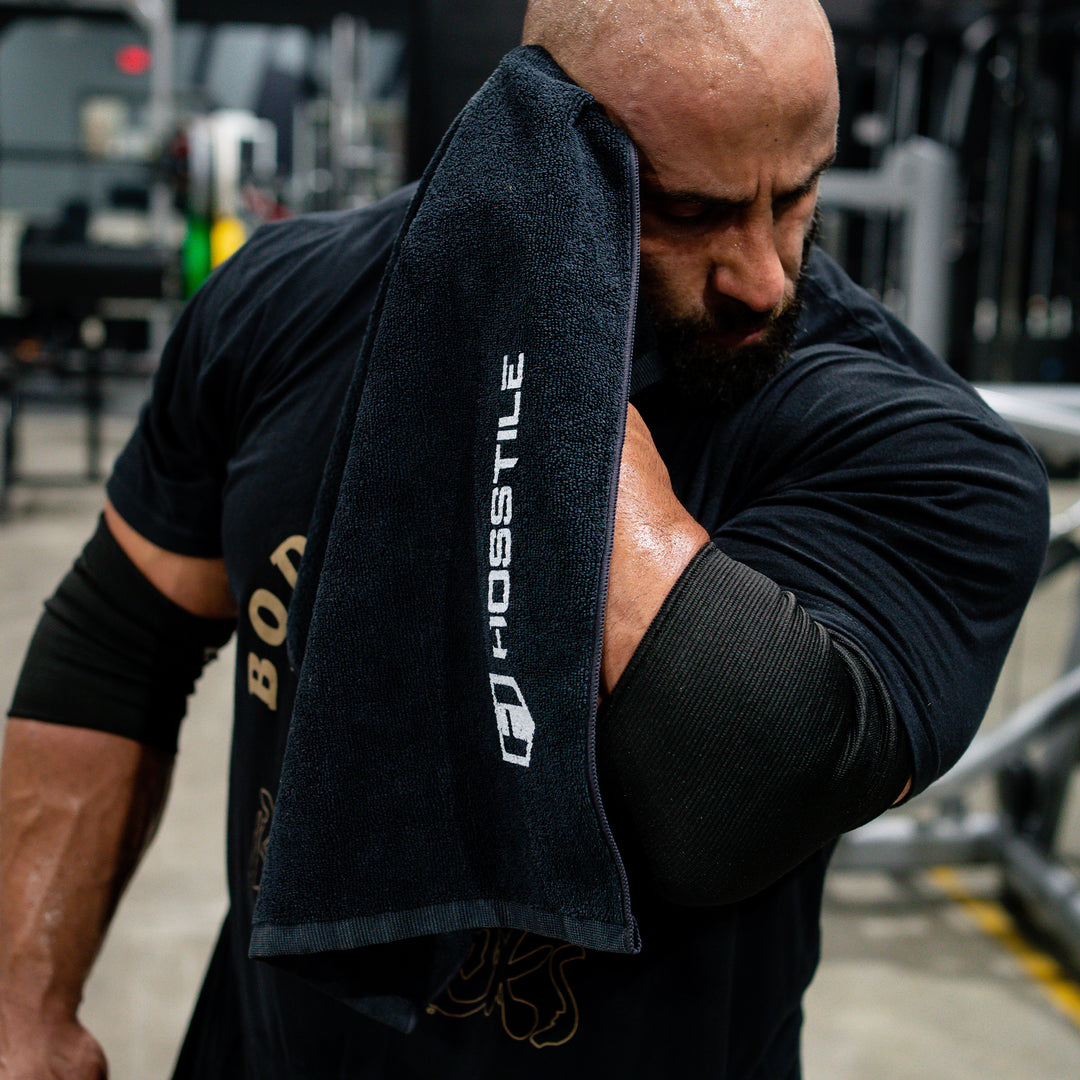 Fouad Abiad using Hosstile gym towel#color_black